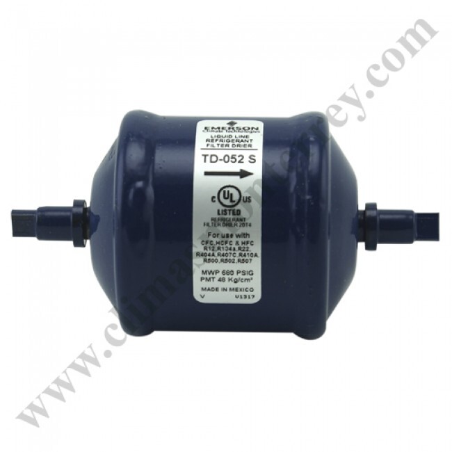 Filtro Deshidratador Linea De Liquido Sellado 1/4 Soldable Emerson - Td-052S Filtro Deshidratador Linea De Liquido Sellado 1/4 Soldable Emerson - Td-052S