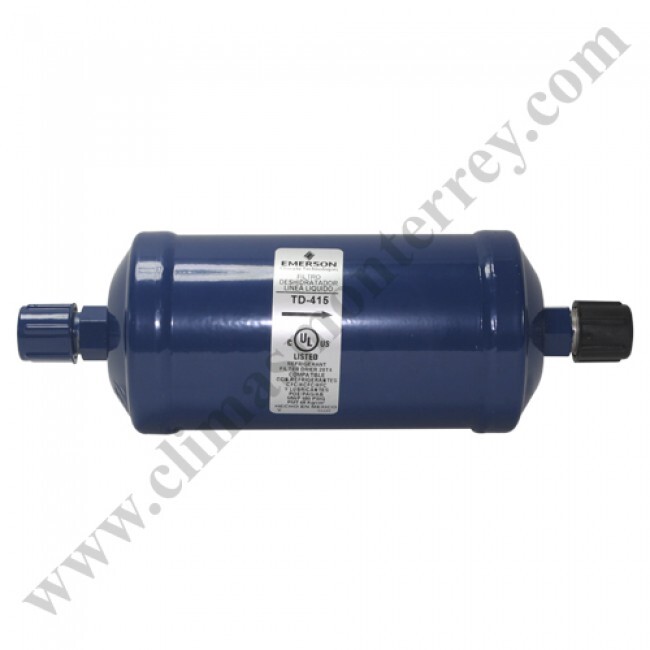 Filtro Deshidratador Linea De Liquido Sellado 5/8 Fler Cap. 7.5 Ton. Emerson - Td-415 Filtro Deshidratador Linea De Liquido Sellado 5/8 Fler Cap. 7.5 Ton. Emerson - Td-415