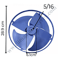 Aspa Condensador Para Minisplit Mirage 28.5 x 6 cm-12100105000021 Aspa Condensador Para Minisplit Mirage 28.5 x 6 cm-12100105000021