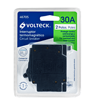 Interruptor termomagnético 2 polos 30 A, Volteck - IT-230 / 46705 Interruptor termomagnético 2 polos 30 A, Volteck - IT-230 / 46705