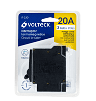 Interruptor termomagnético 3 polos 20 A, Volteck - IT-320 / 47514 Interruptor termomagnético 3 polos 20 A, Volteck - IT-320 / 47514