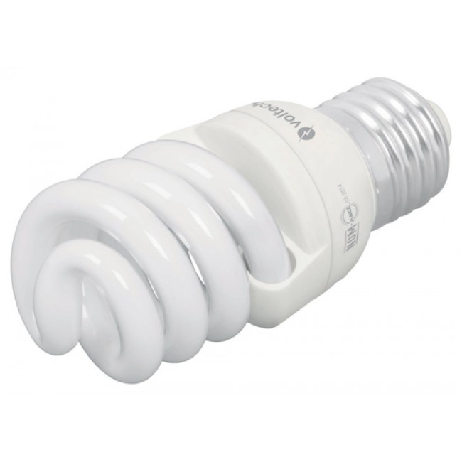 Lámpara 11 W, espiral mini, luz día, T2, en blister, Volteck - F-11EM / 48502 Lámpara 11 W, espiral mini, luz día, T2, en blister, Volteck - F-11EM / 48502