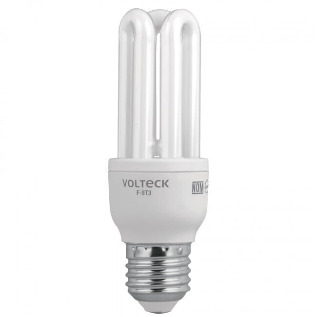 Lámpara 9 W, triple, luz día, T3, en blister, Volteck - F-9T3 / 46843 Lámpara 9 W, triple, luz día, T3, en blister, Volteck - F-9T3 / 46843