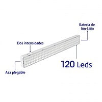 Lámpara de emergencia recargable 1000 lm, 120 LED - LAE-120 / 43010 Lámpara de emergencia recargable 1000 lm, 120 LED - LAE-120 / 43010