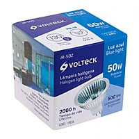 Lámpara de halógeno MR16, 50 W, azul, Volteck - JR-50Z / 47249 Lámpara de halógeno MR16, 50 W, azul, Volteck - JR-50Z / 47249