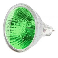 Lámpara de halógeno tipo MR16, 50 W, verde, Volteck - JR-50V / 47257 Lámpara de halógeno tipo MR16, 50 W, verde, Volteck - JR-50V / 47257