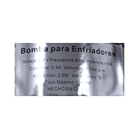 Bomba para Enfriadores - MUNBE-0924 Bomba para Enfriadores - MUNBE-0924