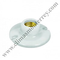 Portalámpara de porcelana, 3-1/2', circular, Volteck - POPO-15 / 46523 Portalámpara de porcelana, 3-1/2', circular, Volteck - POPO-15 / 46523
