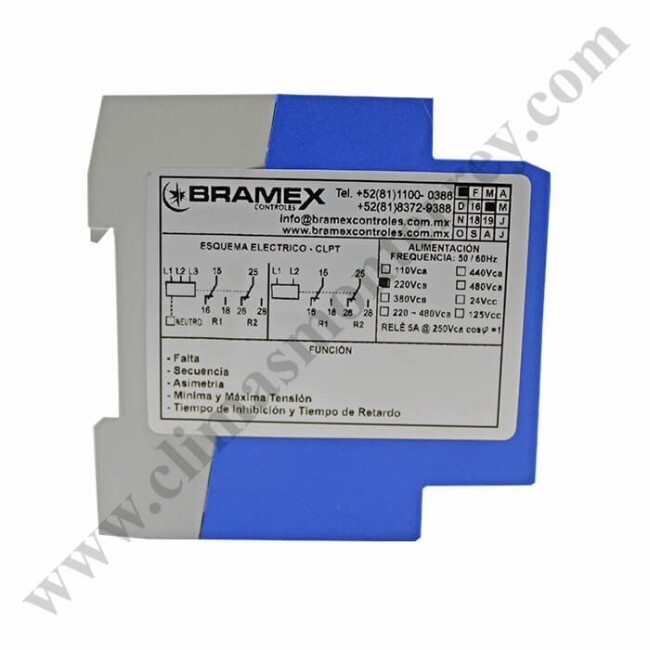 Protector De Fases 220/3F Bramex - Clpt22/3F-A Protector De Fases 220/3F Bramex - Clpt22/3F-A