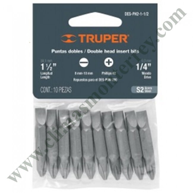 Puntas Phillips PH2, 2', 20 piezas - DES-PH2-2 / 17831 Puntas Phillips PH2, 2', 20 piezas - DES-PH2-2 / 17831