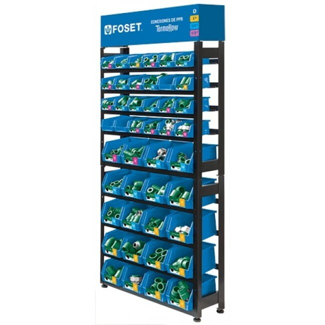 Rack con conexiones de PPR, Foset - R-CV-FOS / 55861 Rack con conexiones de PPR, Foset - R-CV-FOS / 55861
