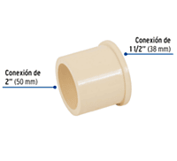 Reducción Bushing CPVC 1-1/2' x 2' - CPVC-241 / 48945 Reducción Bushing CPVC 1-1/2' x 2' - CPVC-241 / 48945