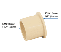 Reducción Bushing CPVC 1-1/2' x 1/2' - CPVC-237 / 48941 Reducción Bushing CPVC 1-1/2' x 1/2' - CPVC-237 / 48941