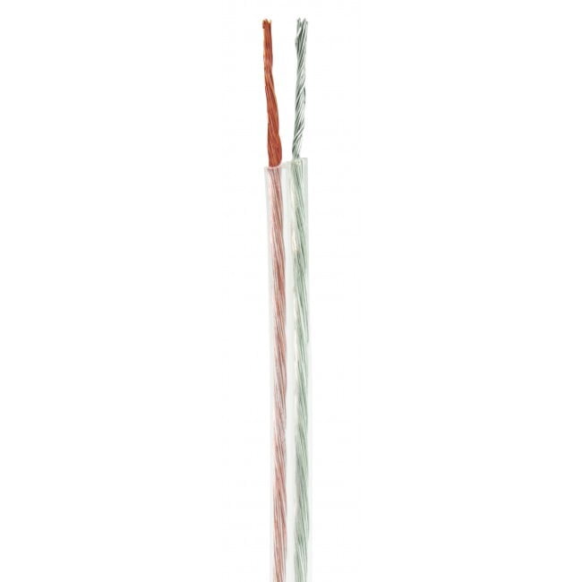 Rollo de 100 m cable polarizado transparente p/bocina 20 AWG - CABO-20P / 46271 Rollo de 100 m cable polarizado transparente p/bocina 20 AWG - CABO-20P / 46271