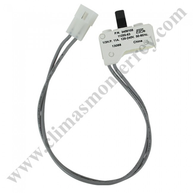 Switch Para Tapa De Secadora, 1/3Hp, 11A, 120-240V, 50/60Hz - 3406108 Switch Para Tapa De Secadora, 1/3Hp, 11A, 120-240V, 50/60Hz - 3406108