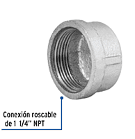Tapón capa, acero galvanizado, 1-1/4' - CG-304 / 48786 Tapón capa, acero galvanizado, 1-1/4' - CG-304 / 48786