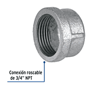Tapón capa, acero galvanizado, 3/4' - CG-302 / 47492 Tapón capa, acero galvanizado, 3/4' - CG-302 / 47492