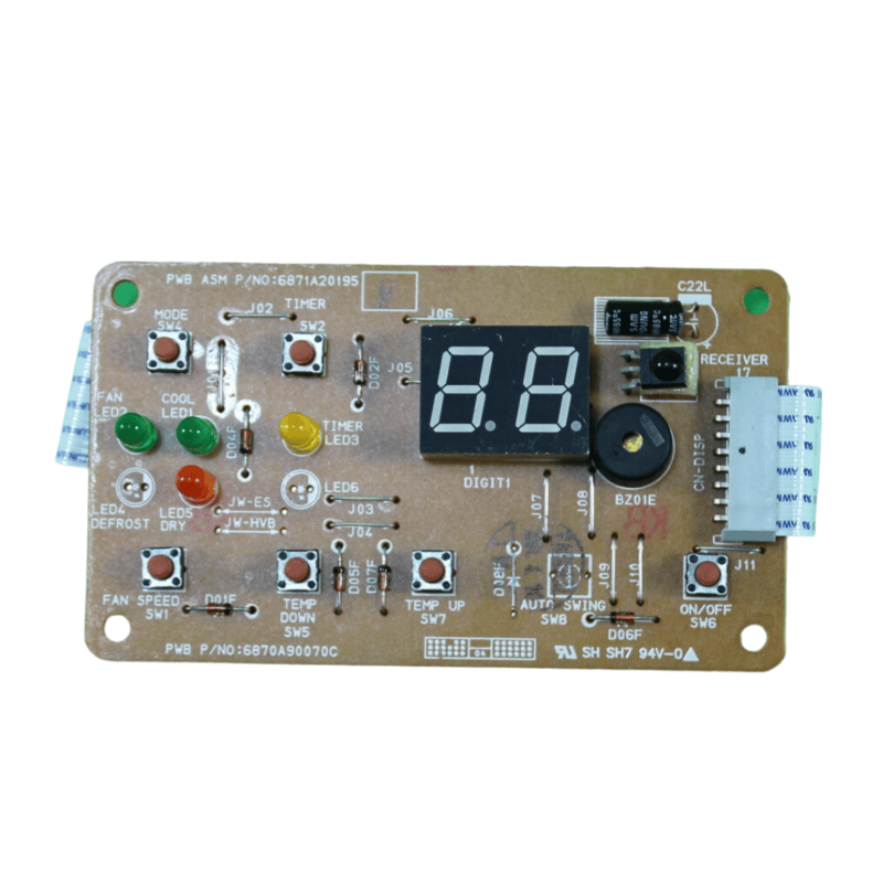 Tarjeta Electronica Evaporador Para Minisplir Mirage (Lg)Mac-1221R 1C - 6871A20195F Tarjeta Electronica Evaporador Para Minisplir Mirage (Lg)Mac-1221R 1C - 6871A20195F