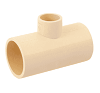 Tee reducida de CPVC, 1' x 1' x 1/2' - CPVC-725 / 45074 Tee reducida de CPVC, 1' x 1' x 1/2' - CPVC-725 / 45074