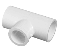 Tee sencilla de PVC, 1-1/4' - PVC-764 / 45532 Tee sencilla de PVC, 1-1/4' - PVC-764 / 45532