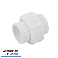Tuerca unión lisa de PVC, 1-1/4' - PVC-974 / 45542 Tuerca unión lisa de PVC, 1-1/4' - PVC-974 / 45542