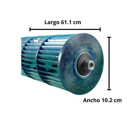 Turbina Para Minisplit Mirage Vlu Series  Largo 61.1 cm Ancho 10.2 cm Opresor Externo