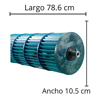 Turbina Para Minisplit Mirage 2Ton Eh261P Largo 78.6Cm Ancho 10.5 Cm - Opresor Externo - 09Vlms261Te69