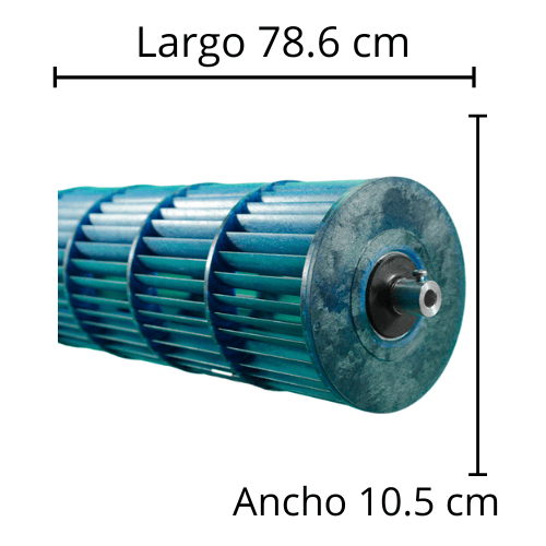 Turbina Para Minisplit Mirage 2Ton Eh261P Largo 78.6Cm Ancho 10.5 Cm - Opresor Externo - 09Vlms261Te69