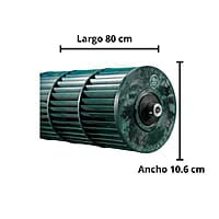 Turbina Para Minisplit Mirage  Largo 80Cm x Ancho10.6Cm Opresor Externo - 1225213