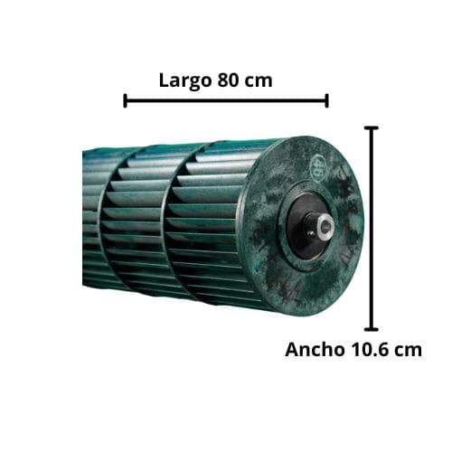 Turbina Para Minisplit Mirage  Largo 80Cm x Ancho10.6Cm Opresor Externo - 1225213