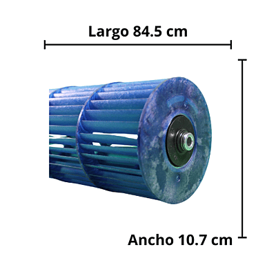 Turbina Evaporador 2 Ton Largo 84.5 Cm X Ancho 10.7 Cm Opresor Interno - 11220513000059