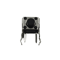 Mini Interruptor Táctil de 2 pines, Horizontal con soporte 6x6x5mm -