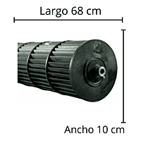 Turbina Evaporador Mirage Largo 68 cm Ancho 10 cm  opresor externo - 209990000112