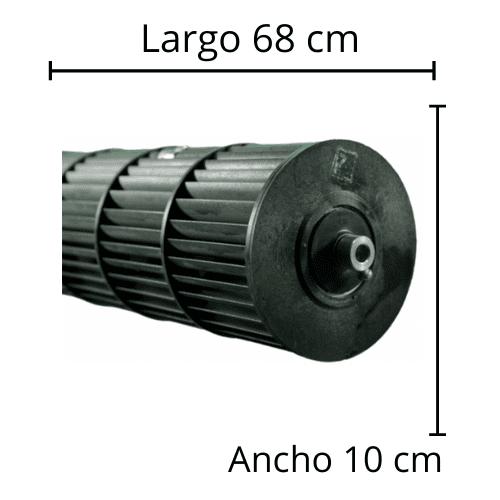 Turbina Evaporador Mirage Largo 68 cm Ancho 10 cm  opresor externo - 209990000112