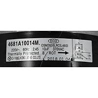 Motor Condensador L, (Osm2606Lrs),220V,2.45A,530W,60Hz,6 Polos(10Uf/370Vqc) - 4681A10014M