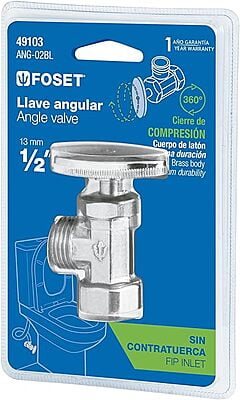 Llave angular, 1/2 x 1/2' en blister - ANG-02B / 49103