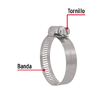 Bolsa con 10 abrazaderas reforzadas # 28, 1-1/2 - 2-1/4' - AB-28 / 44240