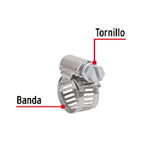 Bolsa con 10 abrazaderas reforzadas # 4, 3/8 - 5/8' - AB-4 / 44232