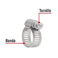 Bolsa con 10 abrazaderas reforzadas # 8, 5/8 - 7/8' - AB-8 / 44234