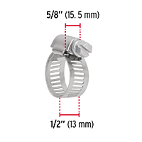 Bolsa con 10 abrazaderas reforzadas # 8, 5/8 - 7/8' - AB-8 / 44234