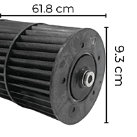 Turbina Para Minisplit Lg 1.5 Ton Largo 61.8 Cm Ancho 9.3 Cm Opresor Interno Mod Vm182Hs - ADP72912102