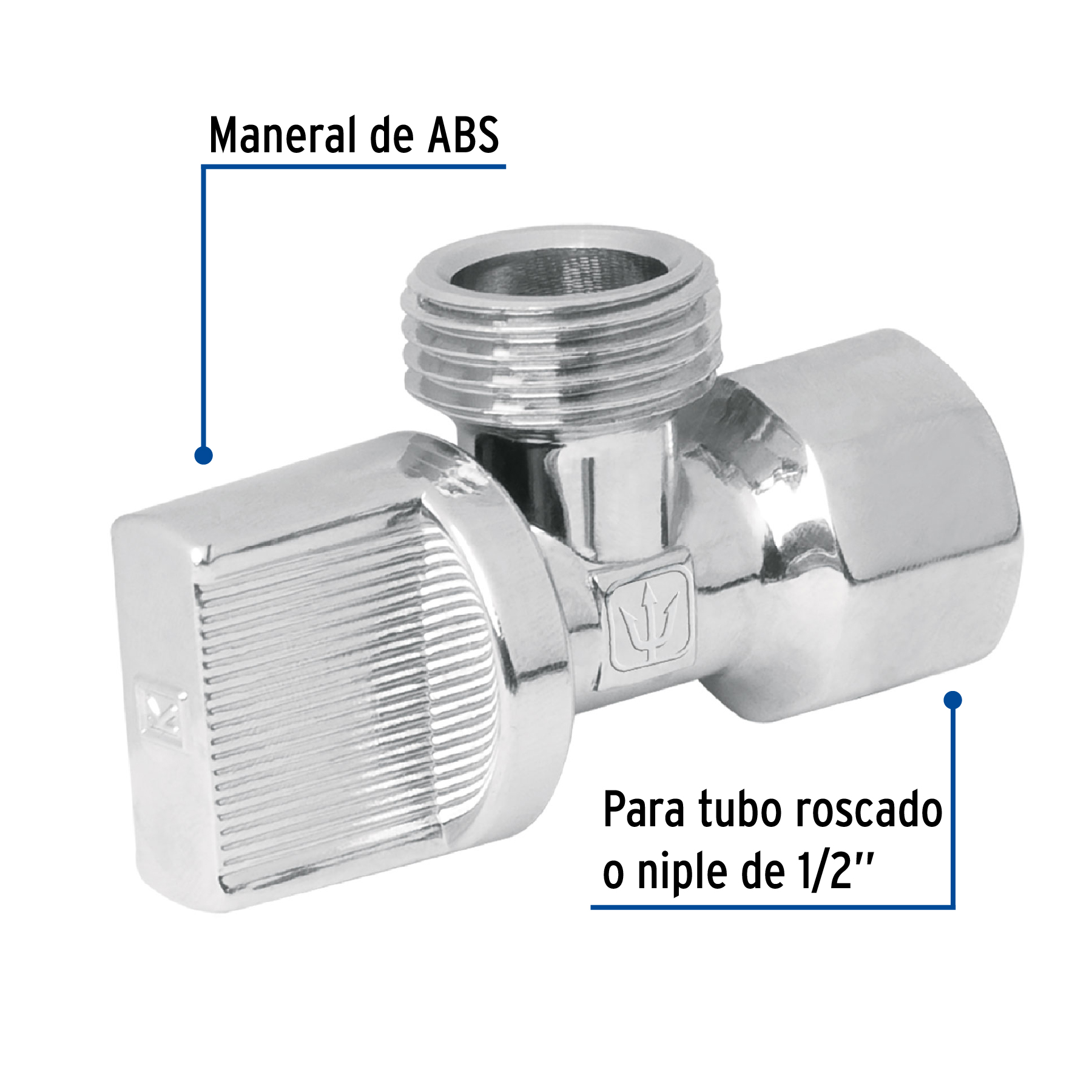 Llave angular, 1/2 x 1/2', 1/4 de vuelta - ANG-01 / 49110