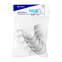 Bolsa con 5 abrazaderas 1-1/2' tipo omega para tubo, Volteck - AO-112 / 46031