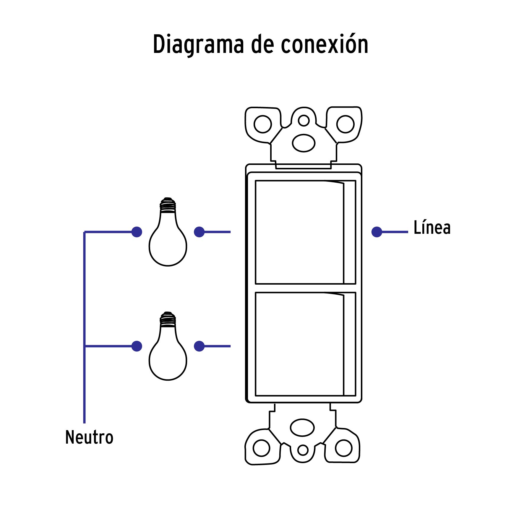 Interruptor dúplex, línea Classic - APDO-CL / 46006