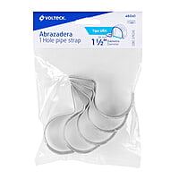 Bolsa con 5 abrazaderas 1-1/2' tipo uña para tubo, Volteck - AU-112 / 46041