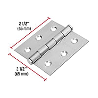 Bisagra cuadrada 2-1/2', acero inoxidable, plana - BC-254P / 43226