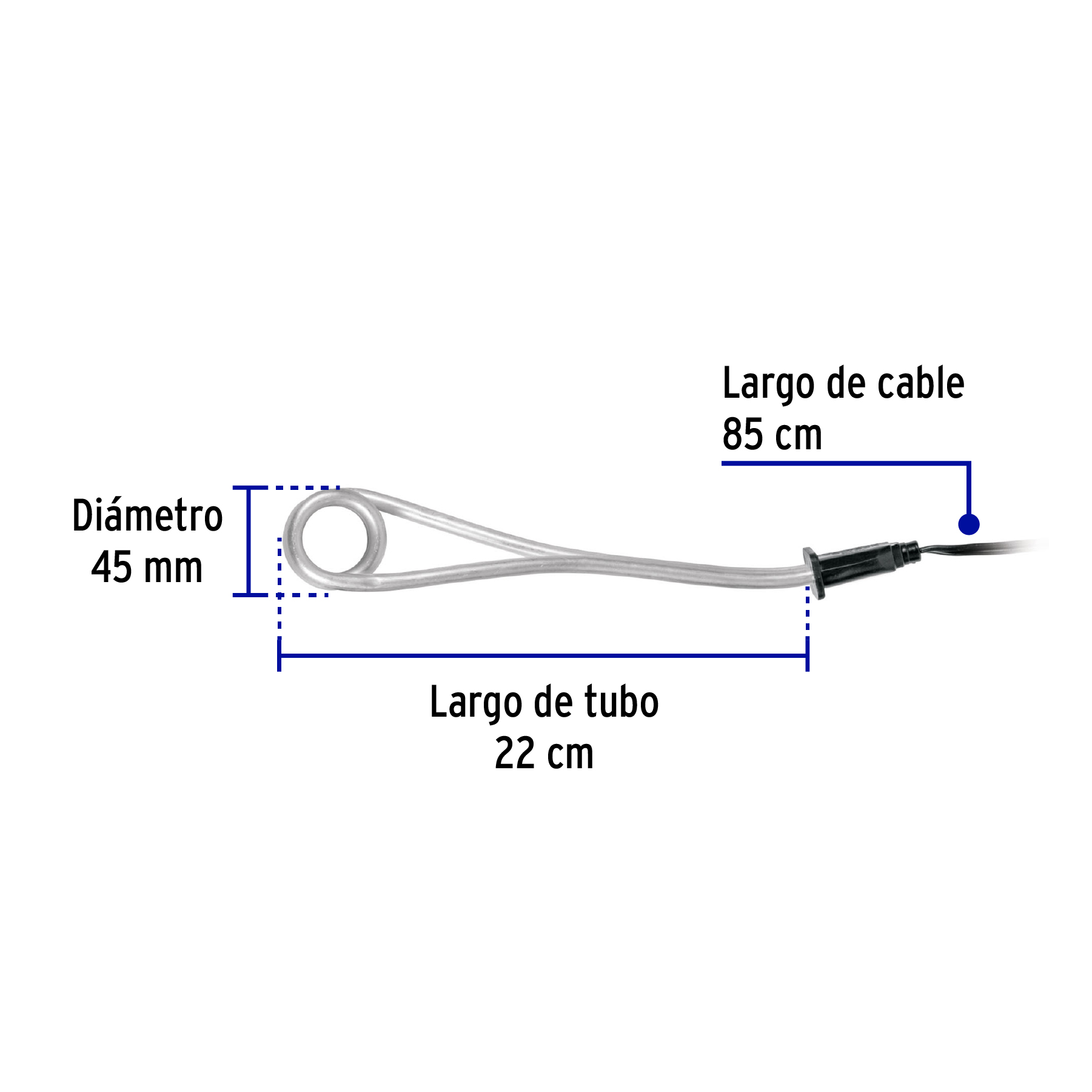 Calentador de inmersión para agua #5, 900W, 18 L Volteck - CAGU-5 / 46307