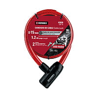 Candado de cable con llave, 15mm X 1.20 m - CB-15 / 43920