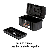 Caja para herramienta, plástica de 17', industrial - CHP-17X / 19656