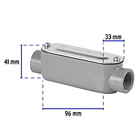 Condulet 3/4' conexión tipo T, Volteck - COLET-3/4-T / 46980